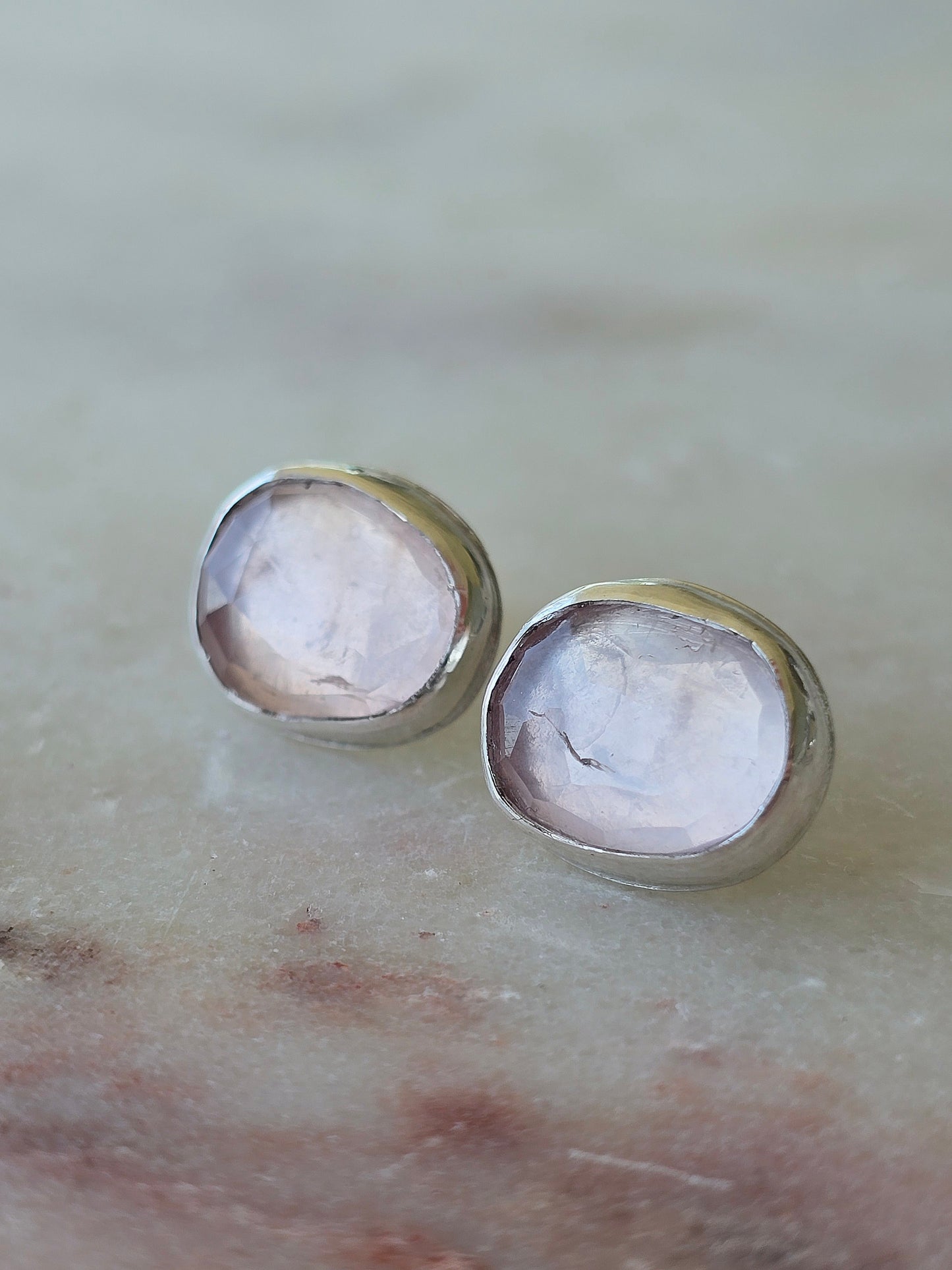 still blooming ear jacket stud earrings