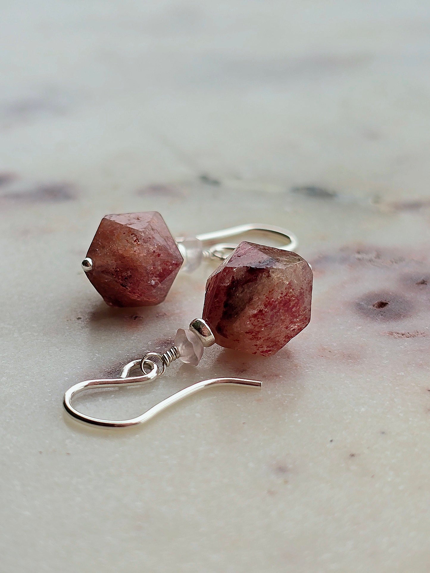 lush blush earrings