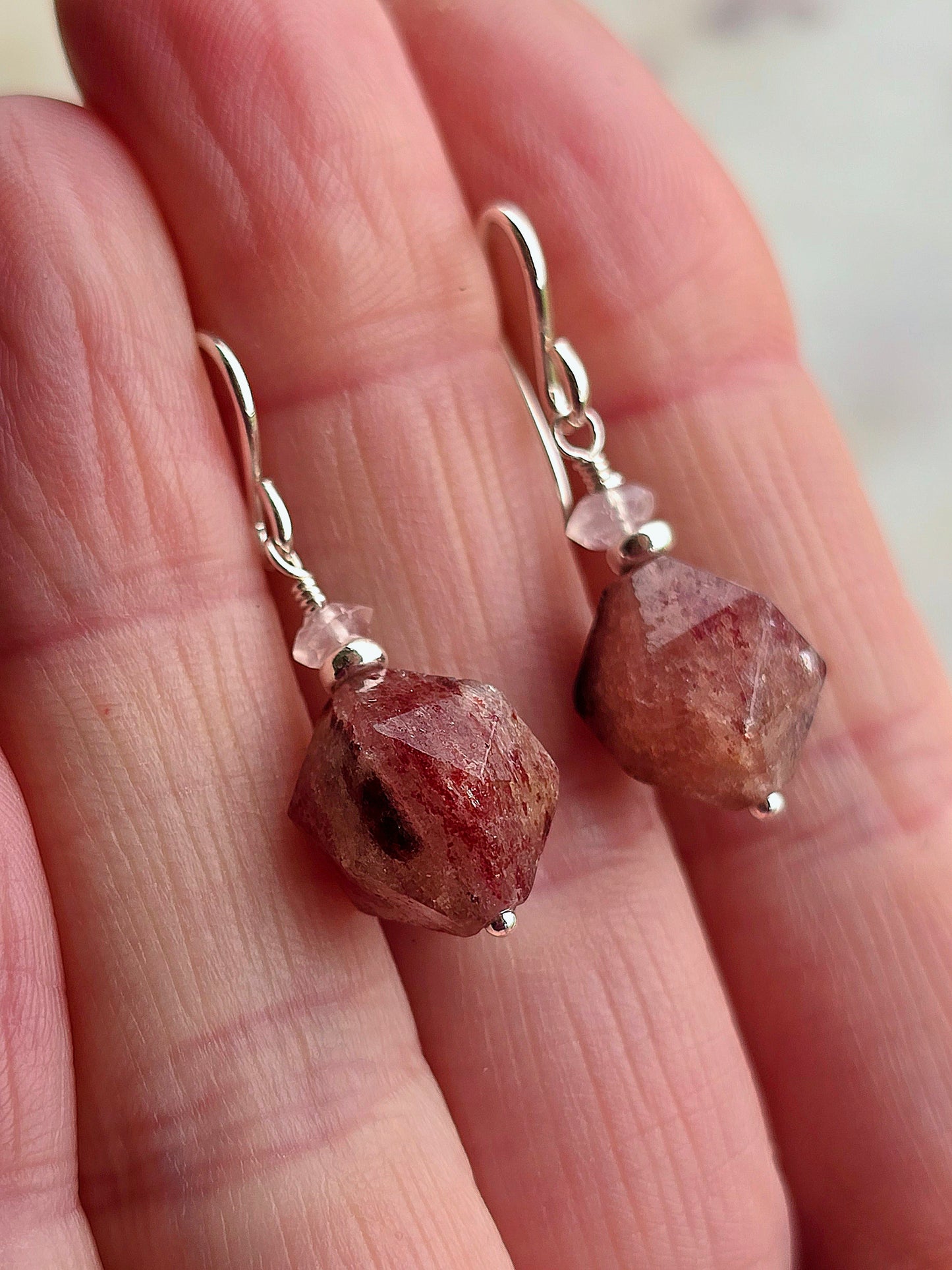 lush blush earrings
