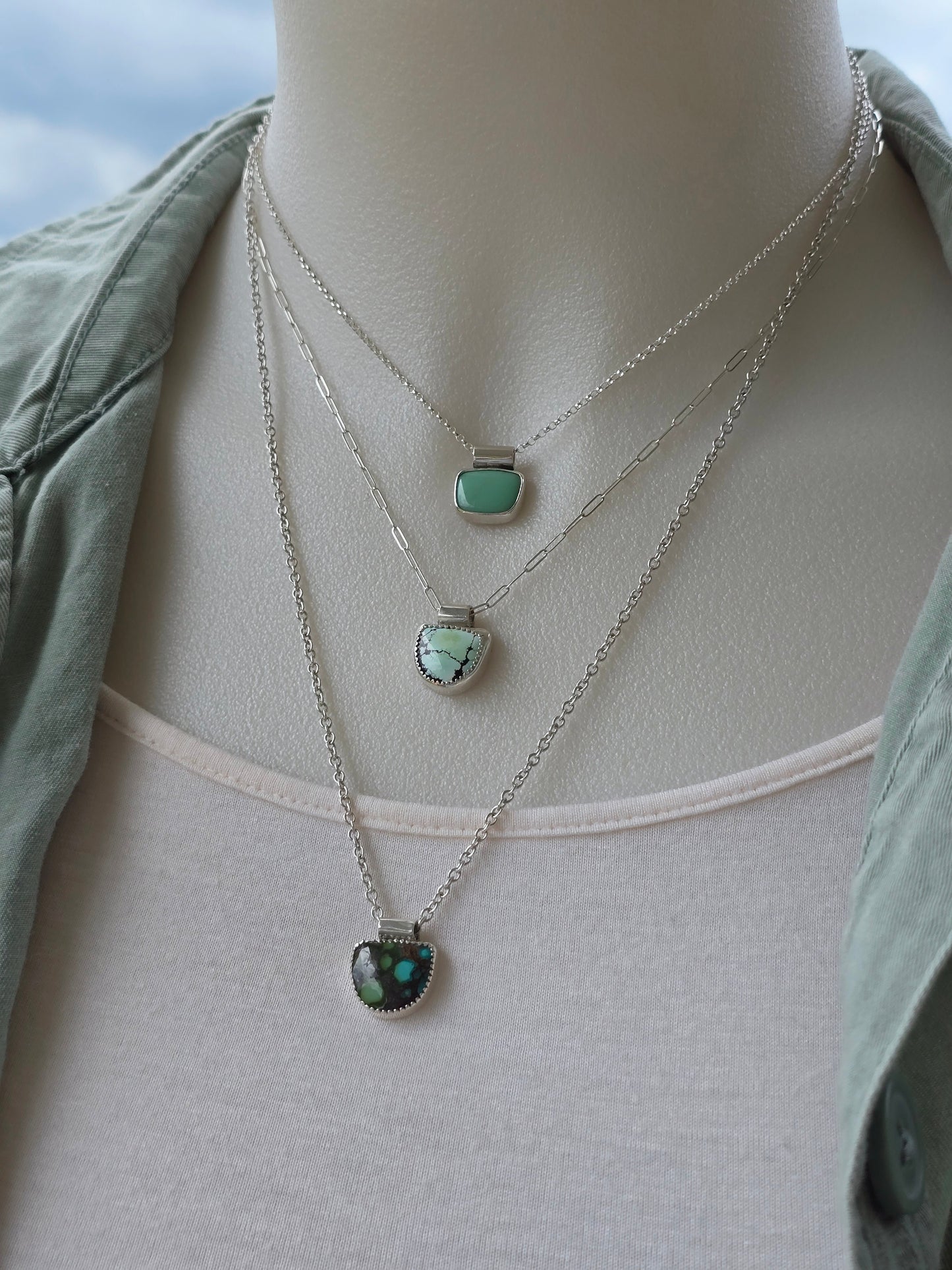trapezoid necklace
