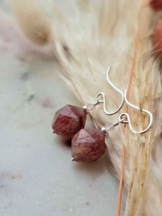 lush blush earrings