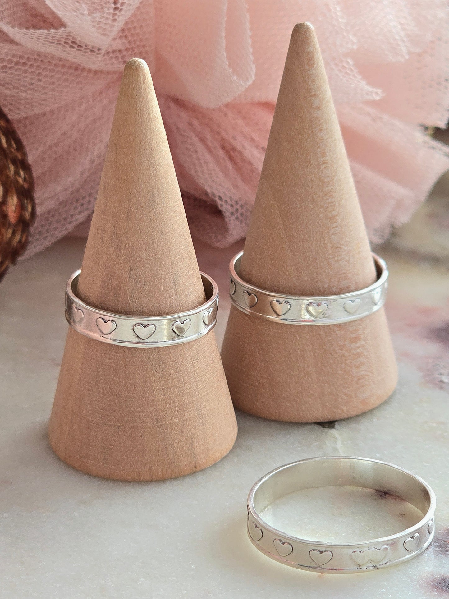 heartbeat ring - various sizes