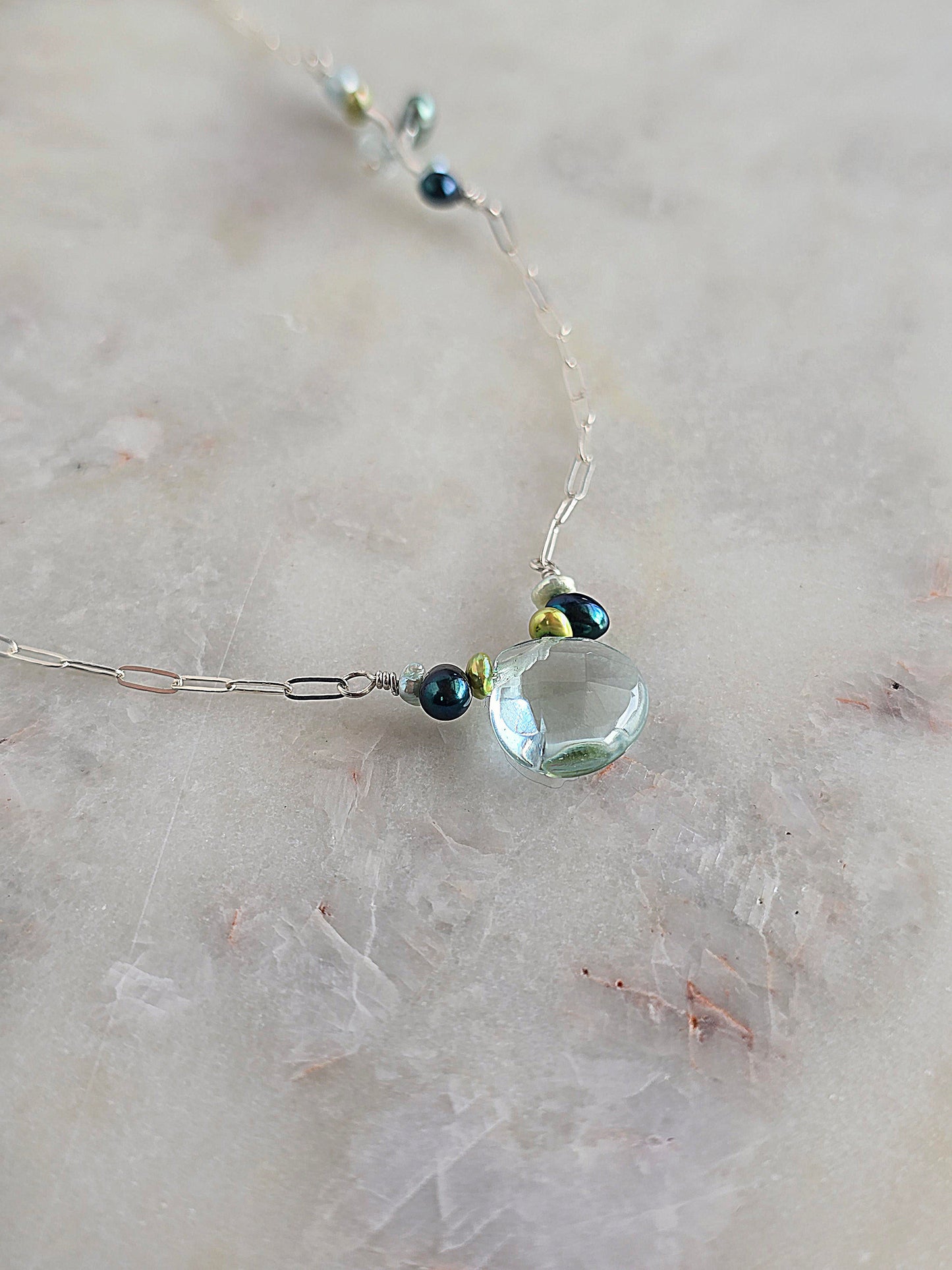 teal me more necklace