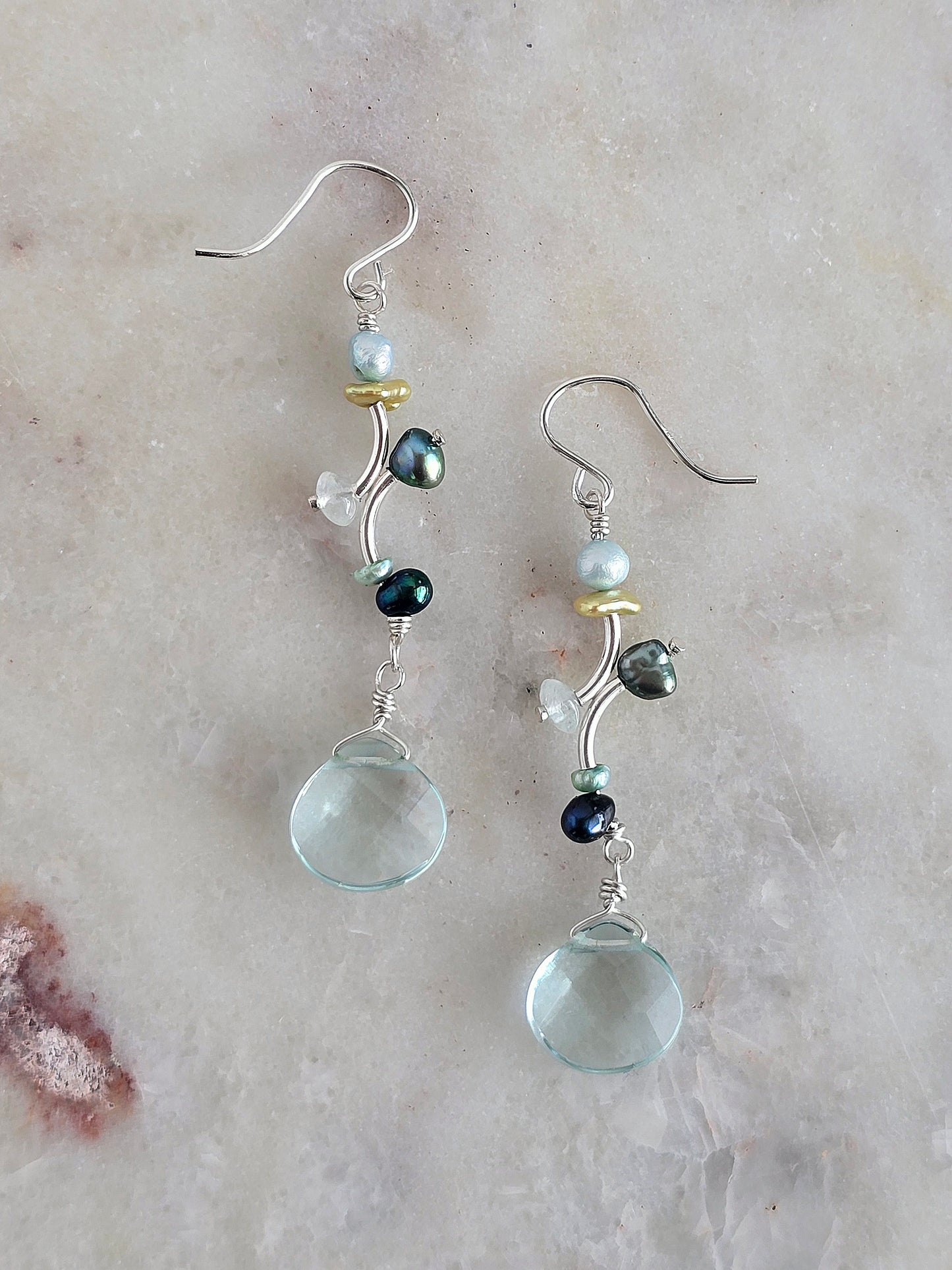 teal me more earrings