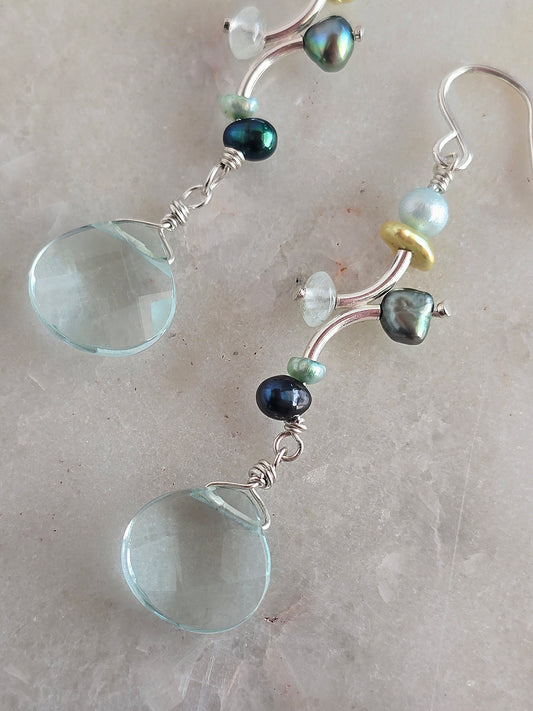 teal me more earrings