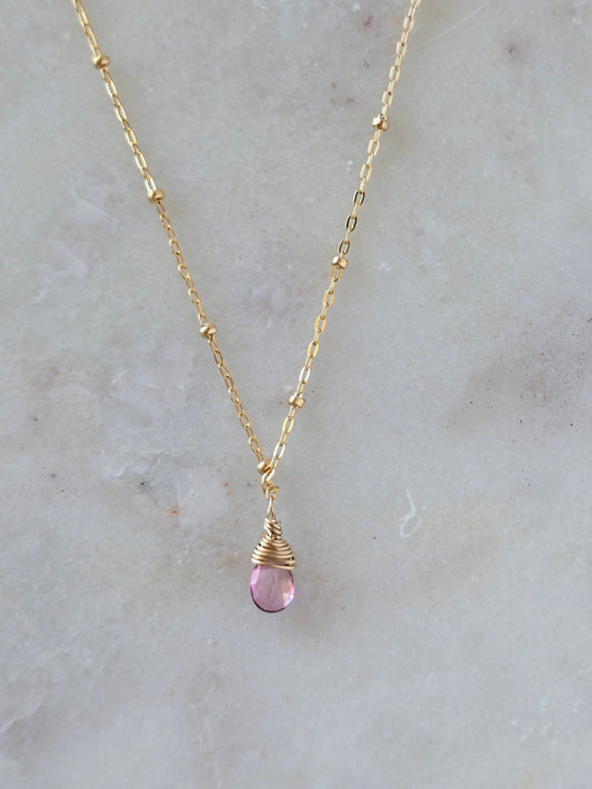 pinky's up necklace