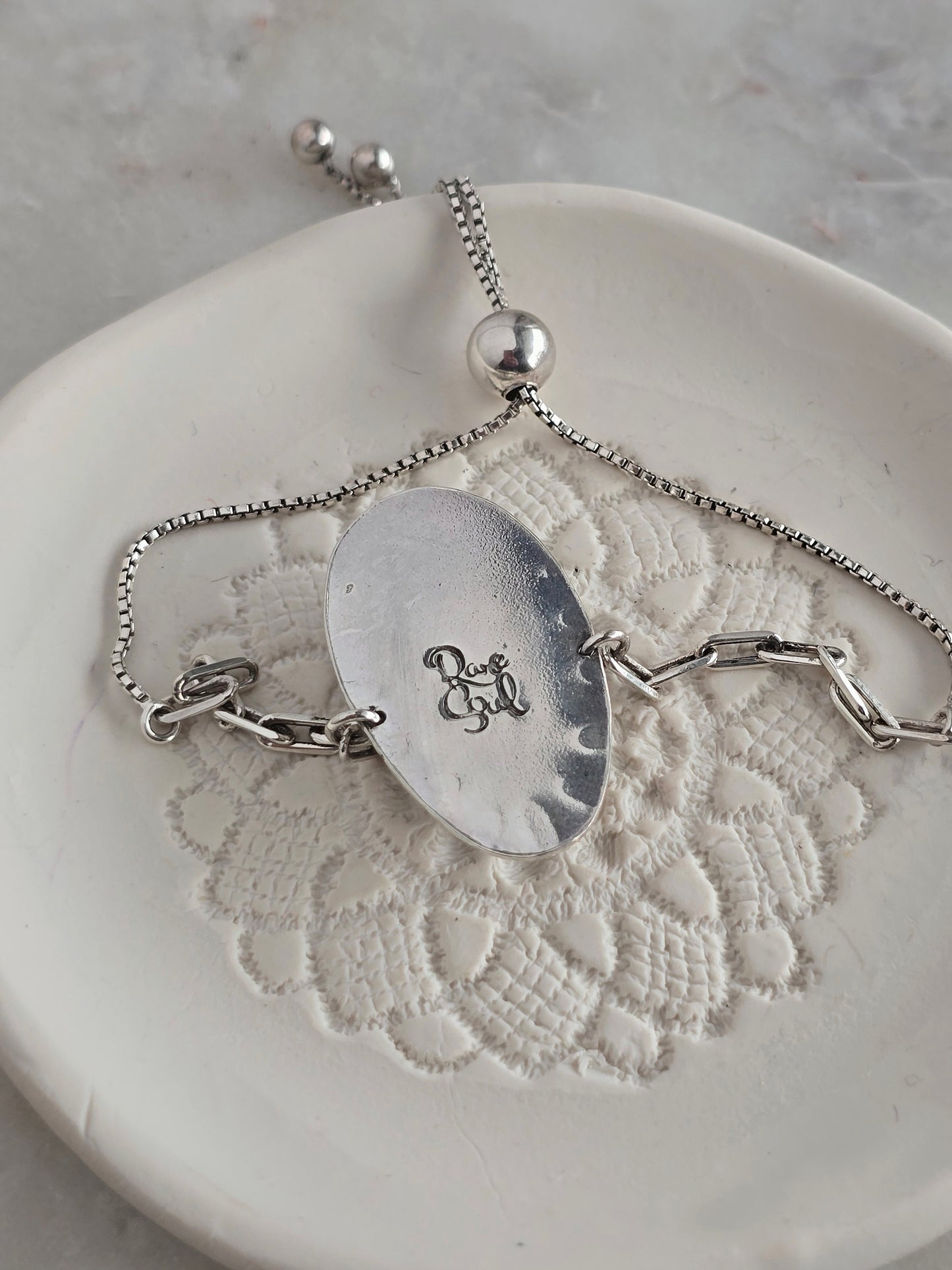 waterdrop adjustable bolo bracelet