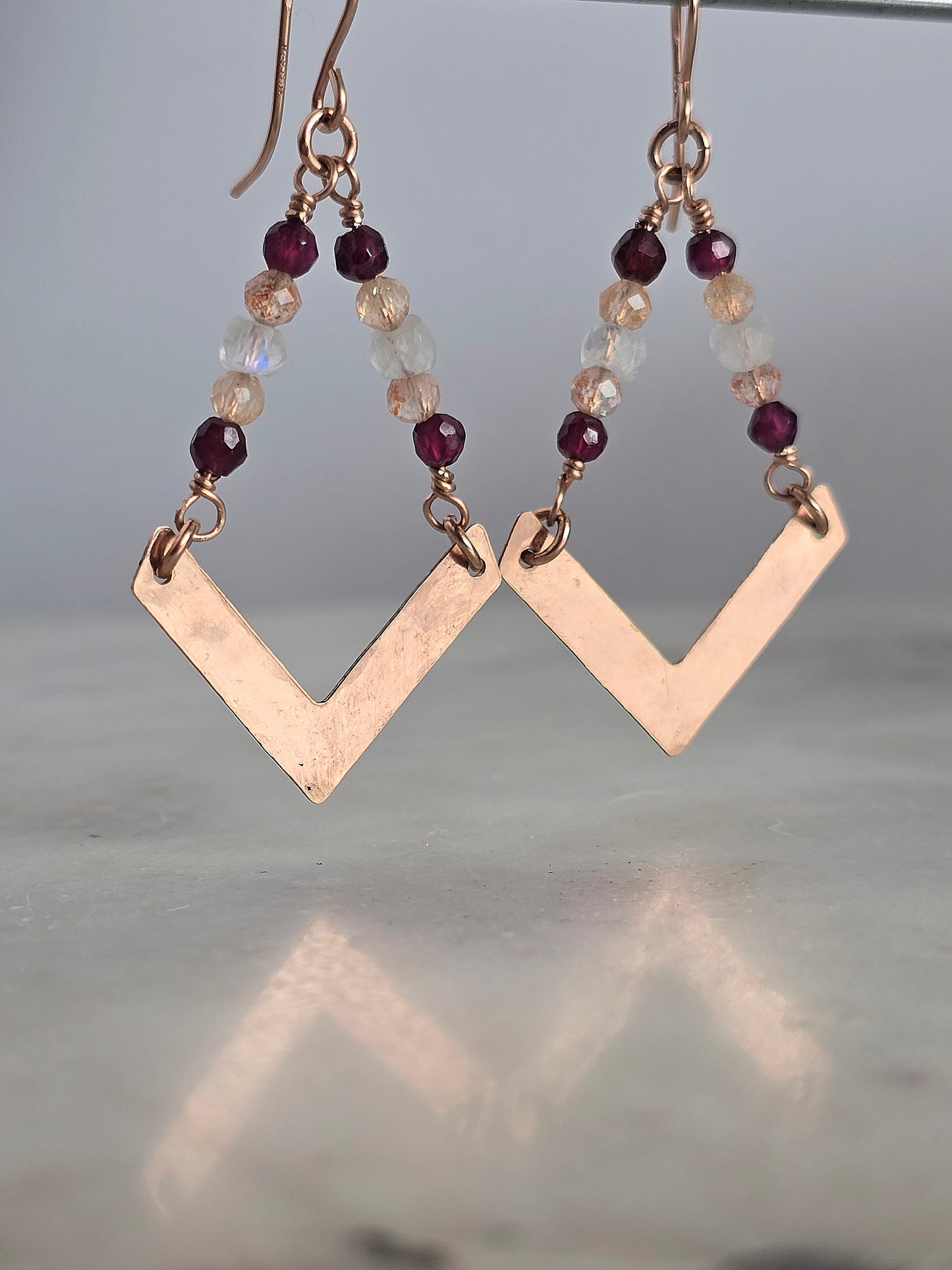 practice what you peach earrings