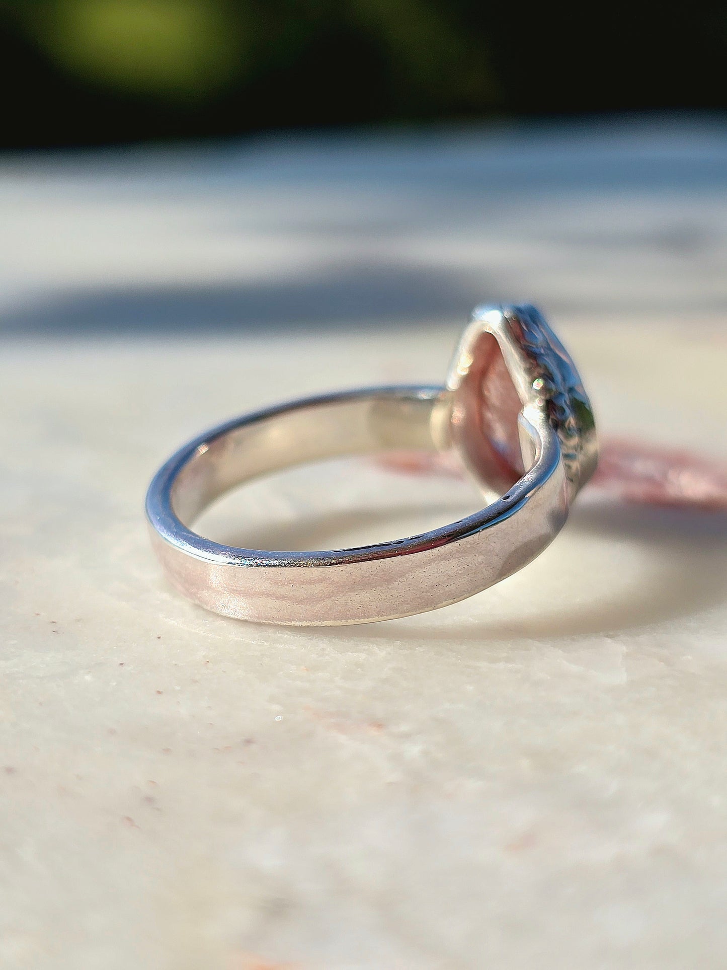 pink drop ring - sz. 7