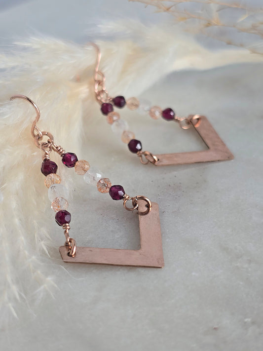 practice what you peach earrings